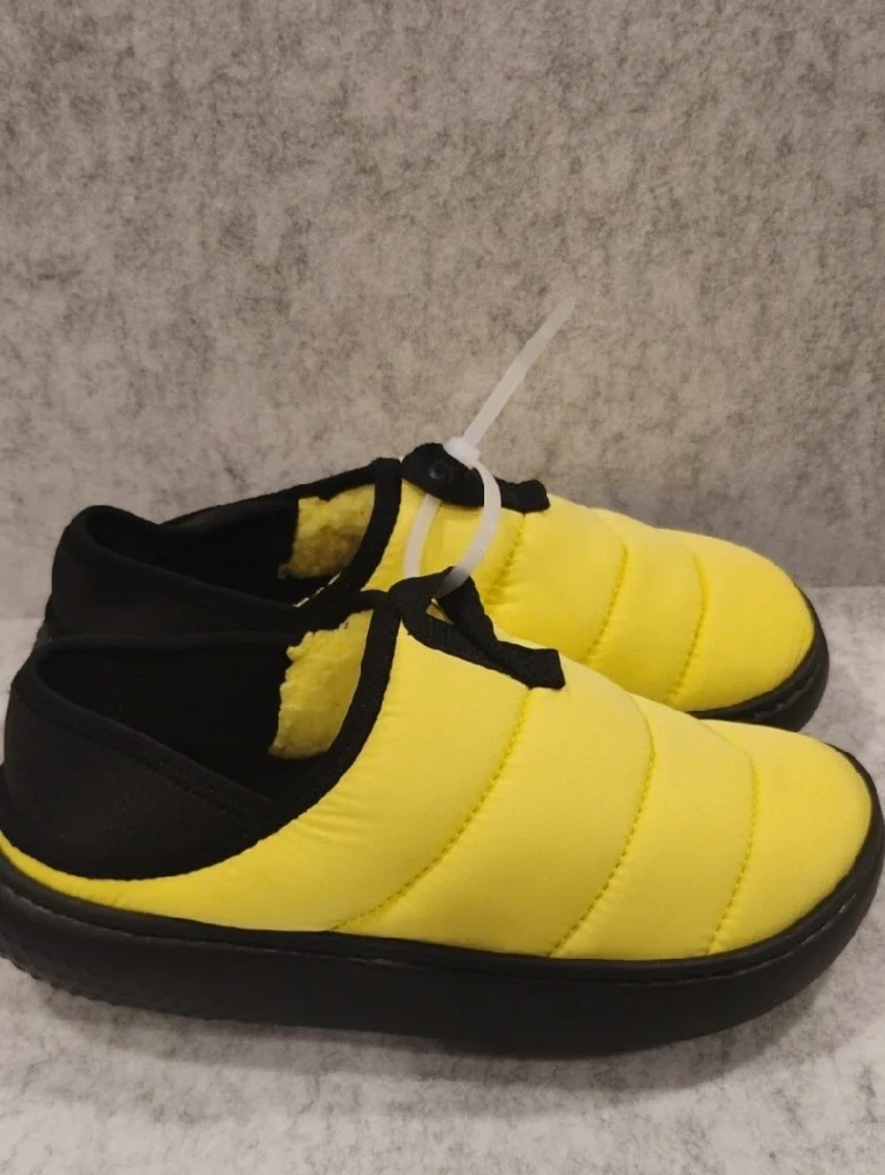 Yellow Kids Puffer Slip-On Shoes